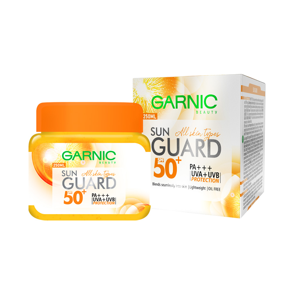 کرم ضد آفتاب بدون رنگ کاسه ای بزرگ گارنيک - 250ميل - Garnic
