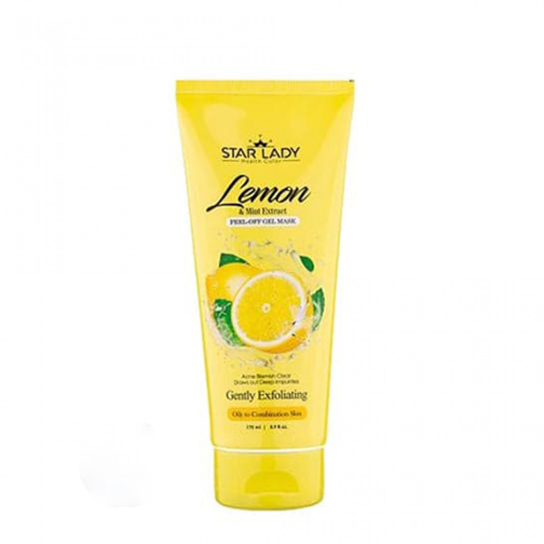 ماسک صورت ژلی لایه بردار تيوپي استارليدي - عصاره لیمو - Star Lady