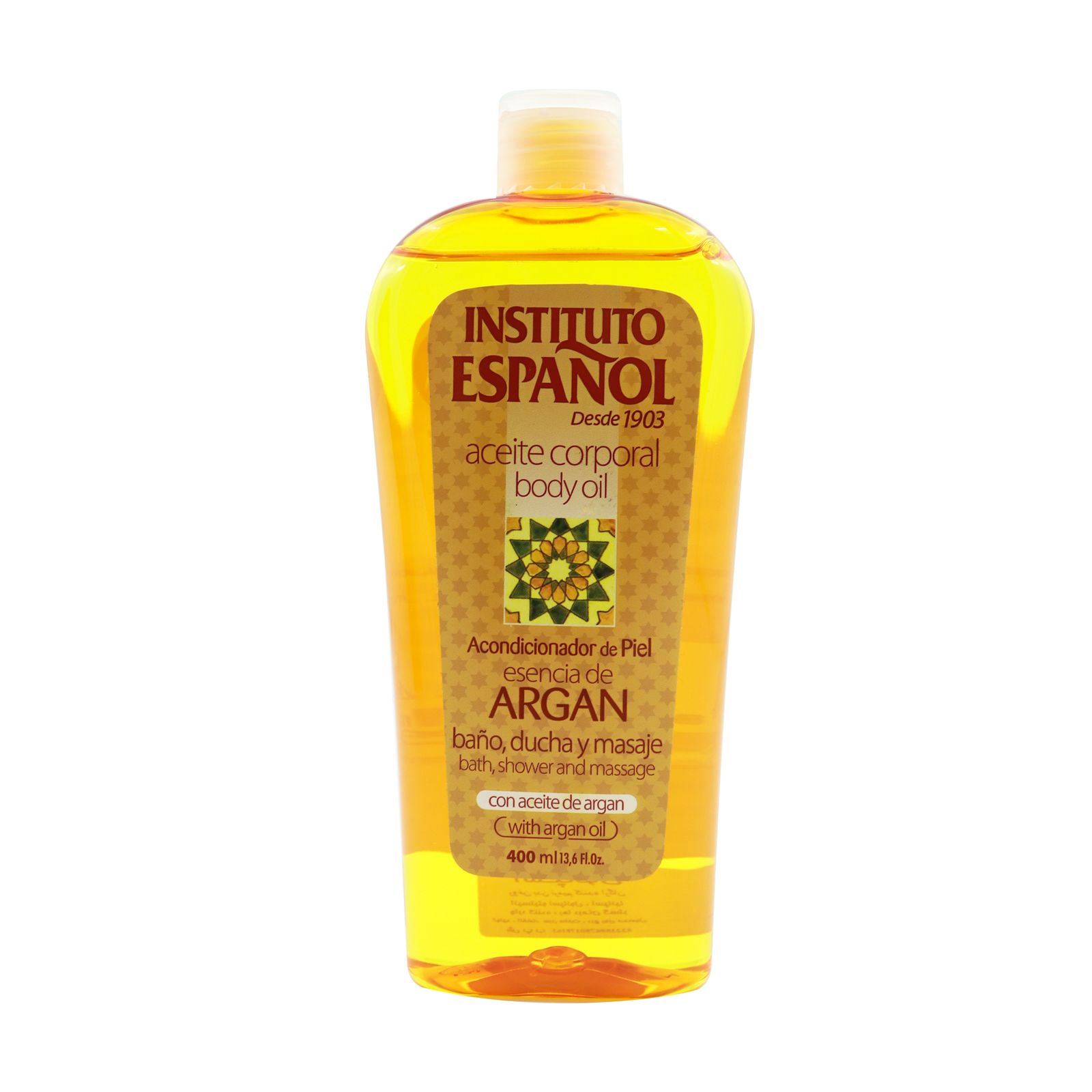 روغن بدن و ماساژ انستیتو اسپانول مدل روغن آرگان - 400 میلی لیتر - Instituto Espanol