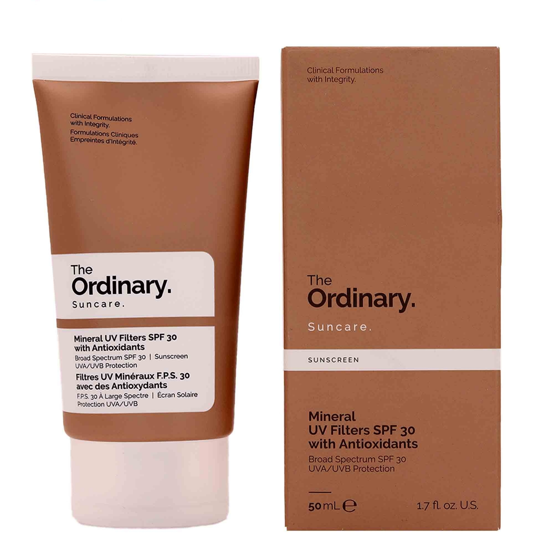 کرم ضد آفتاب مینرال SPF30 بدون رنگ اوردينري - 50ميل - Ordinary