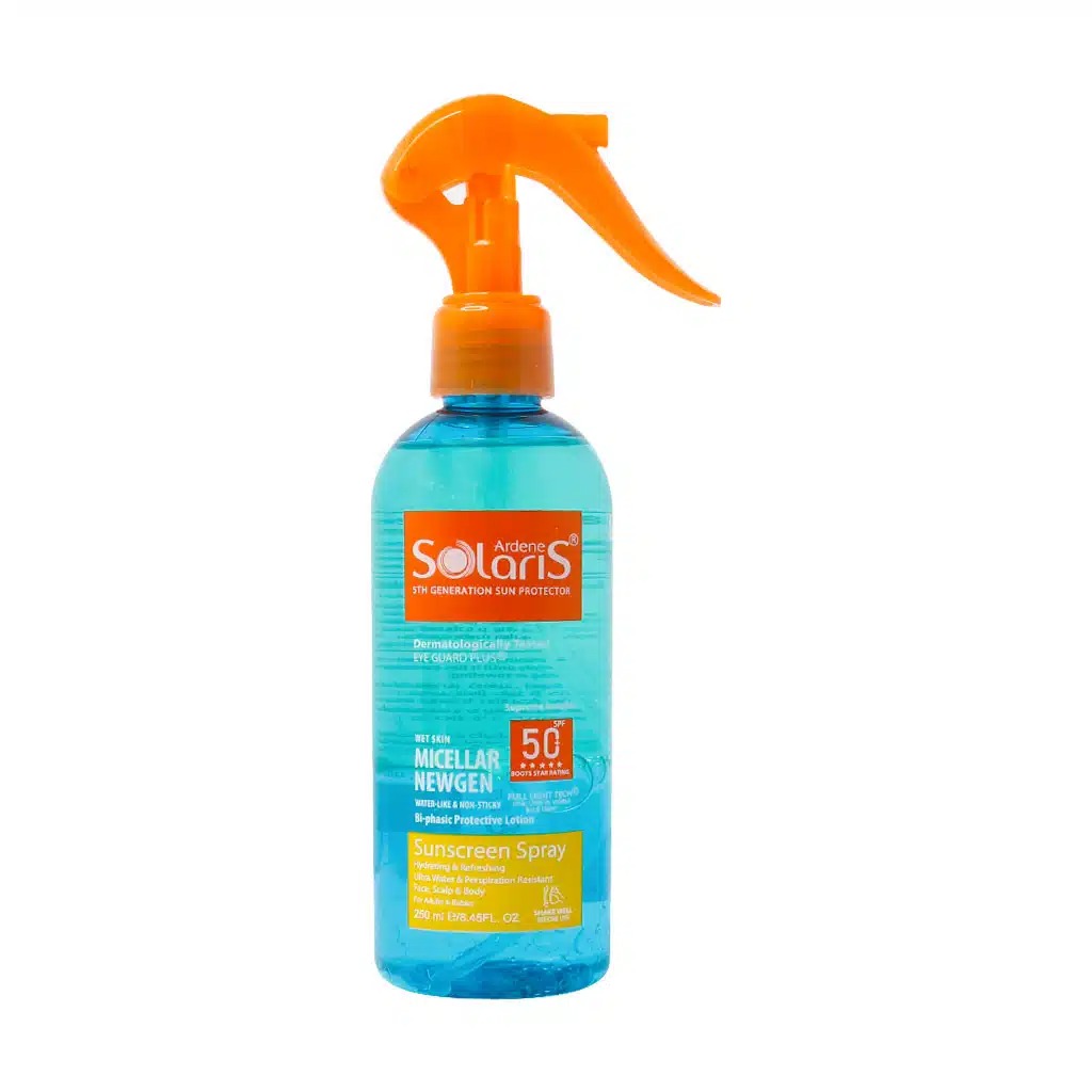 اسپري روغن ضد آفتاب SPF50 سولاريس آردن - 250 میل - Arden Solaris