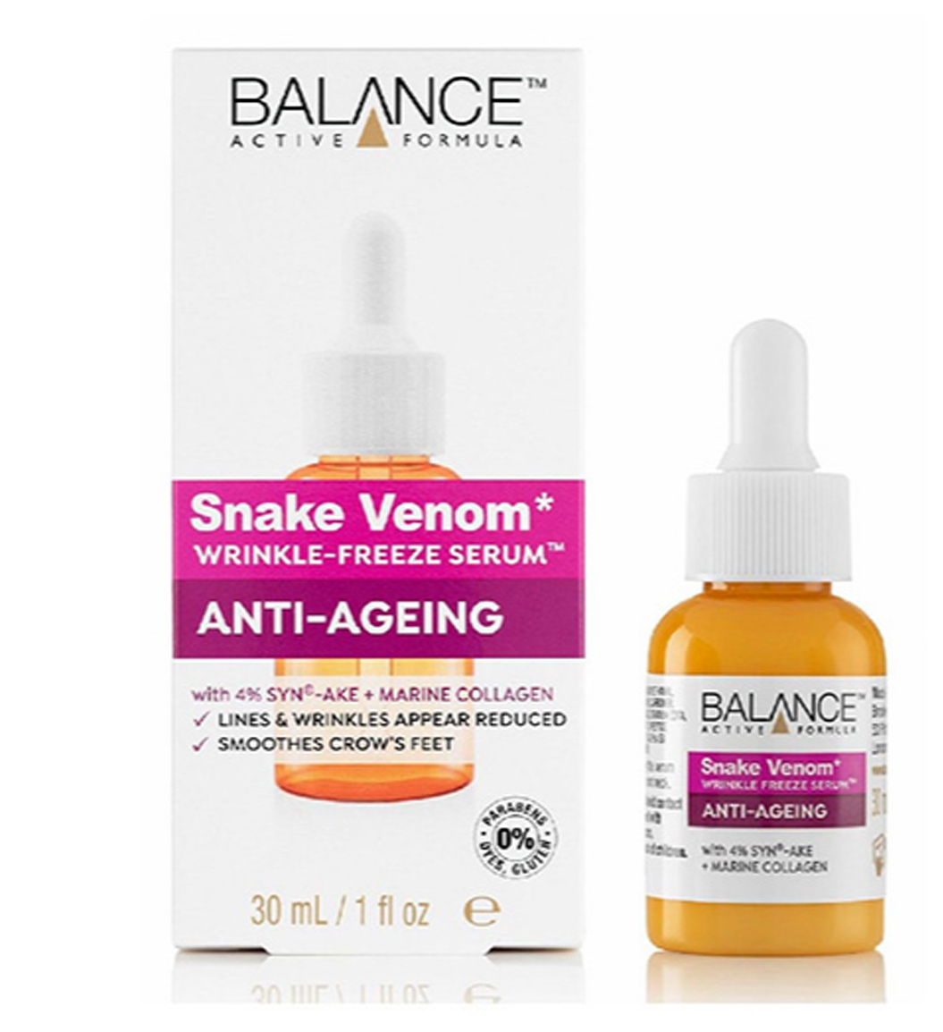 سرم آبرسان ضد چروک فوری صورت (سم مار) بالانس - Balance Snake Venom