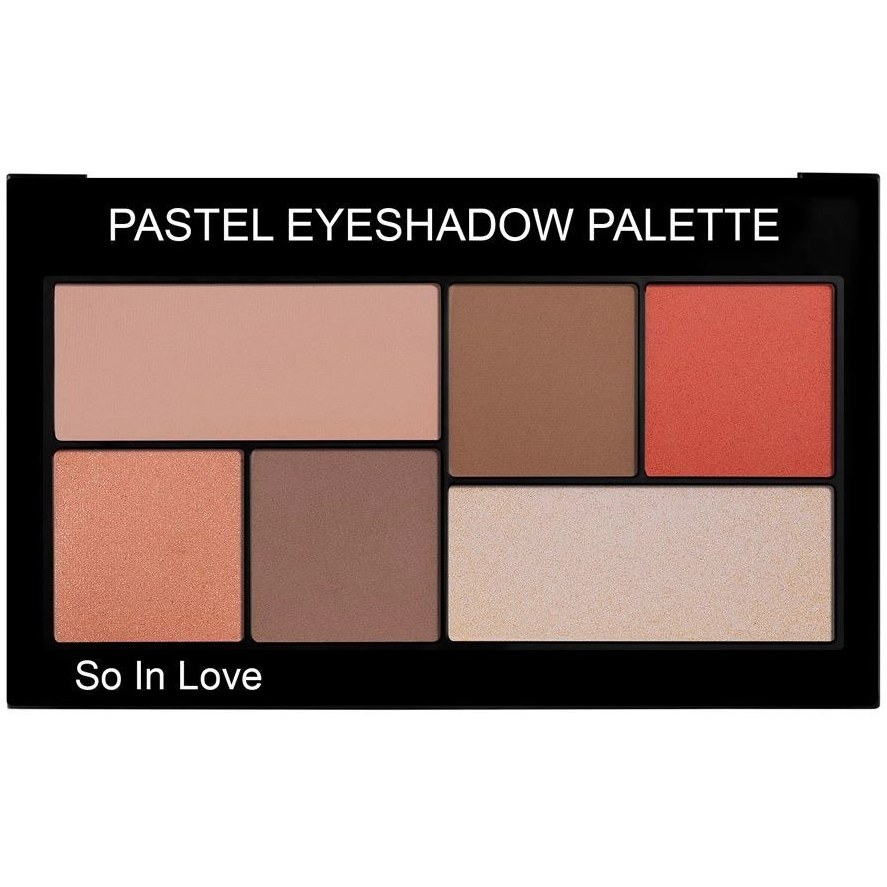 پالت سايه چشم 6 رنگ سو اين لاو پاستل - رنگبندی مختلف - Pastel So In Love