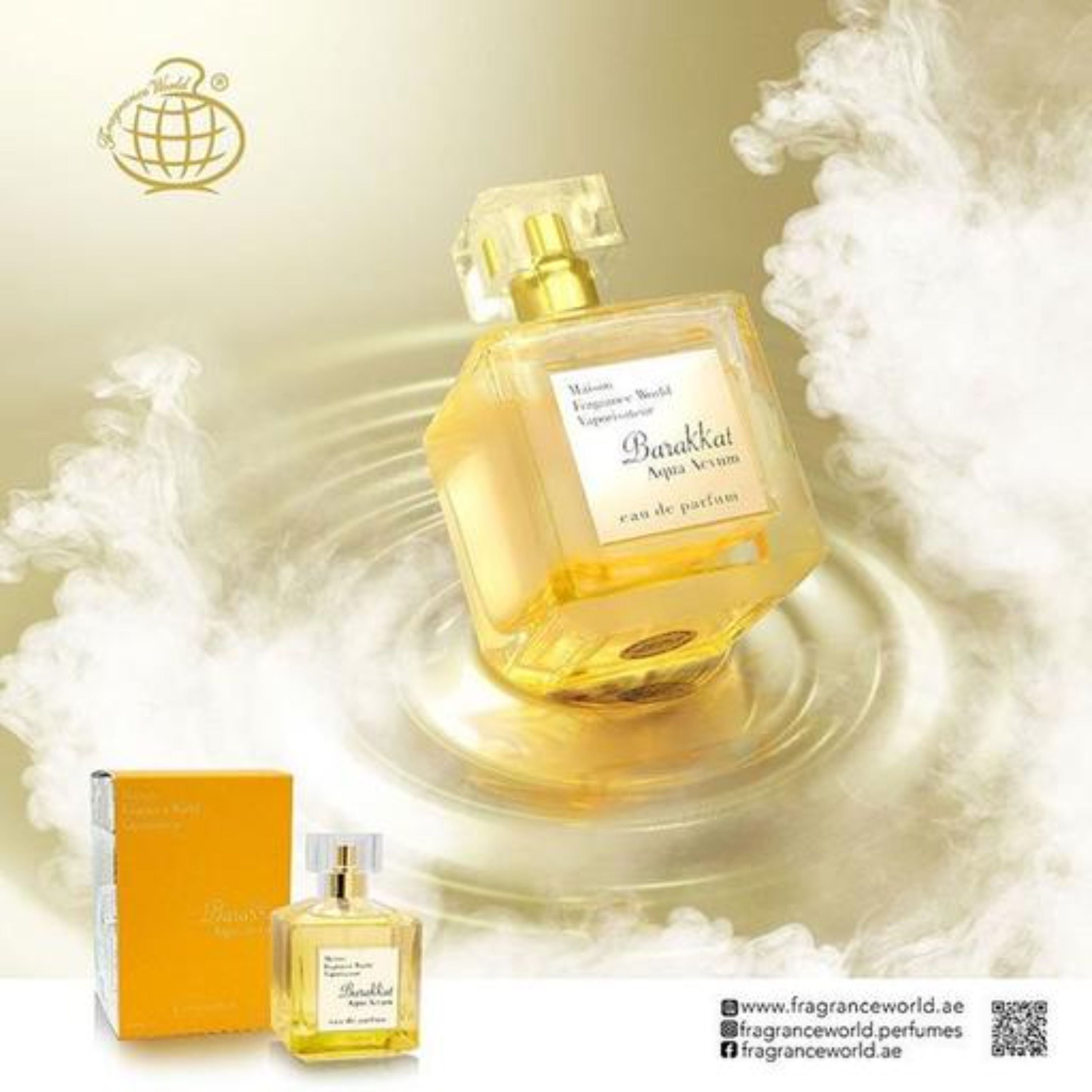 ادو پرفيوم زنانه آکوا آووم باراکات فرگرنس ورلد - 100 میل -  Fragrance World Barakkat Aqua Aevum