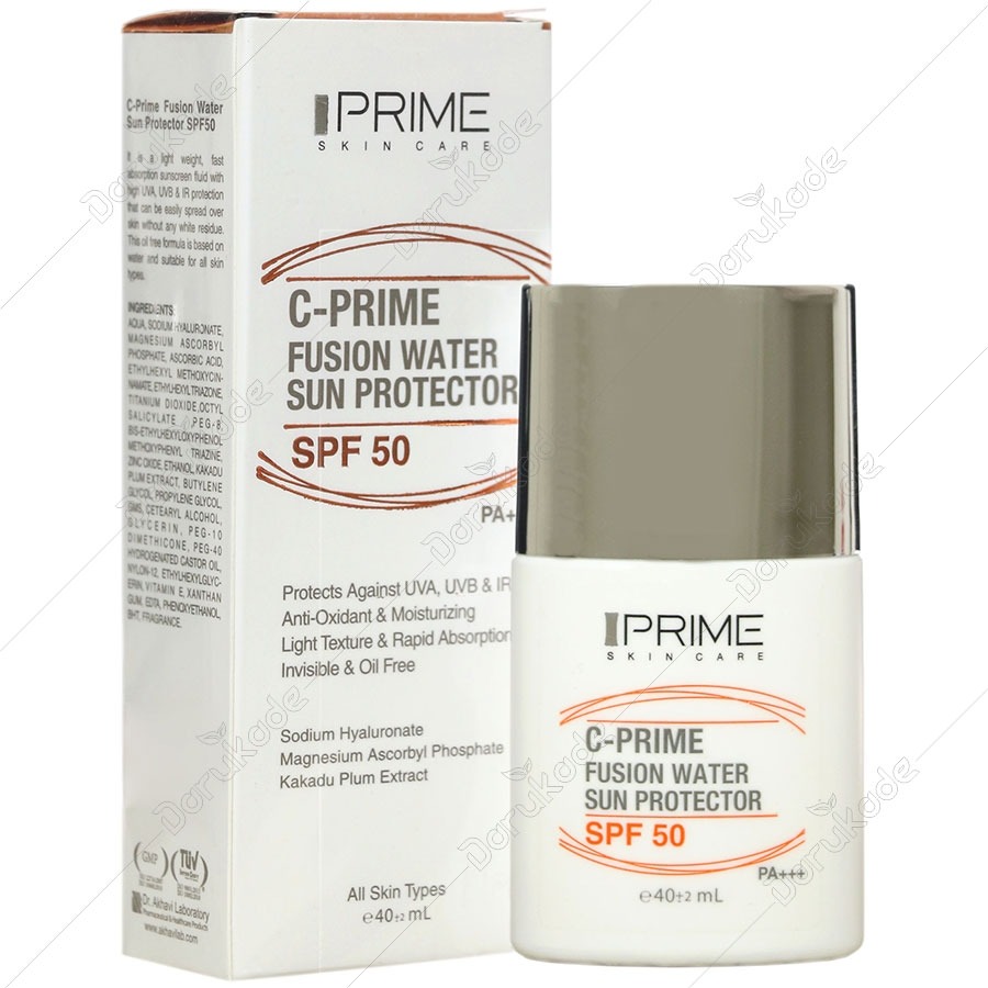 فلوئيد ضد آفتاب حاوي ويتامين سي پريم - Spf50 - رنگبندی - Prime